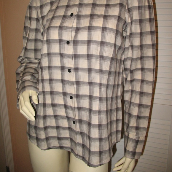 Vintage Y2K 90s Ralph Lauren Jeans Co Plaid Button Up Shirt Top M Preppy Western - Picture 4 of 8